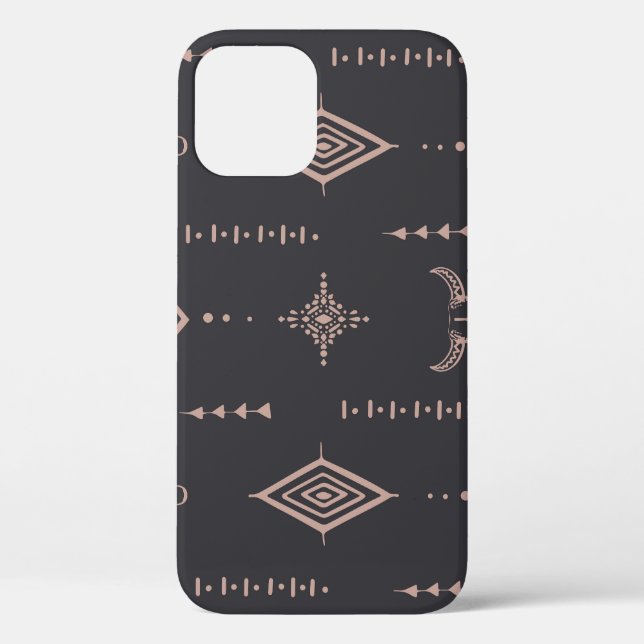 Boho bull skull, ethnic seamless. Case-Mate iPhone case (Back)