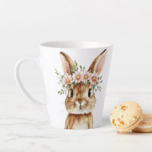 Boho Bunny Mug, Easter Bunny Latte Mug