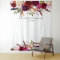 Boho Burgundy Marsala Floral Wedding Backdrop