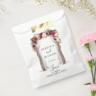 Boho Burgundy Wedding Arch Favour Bags