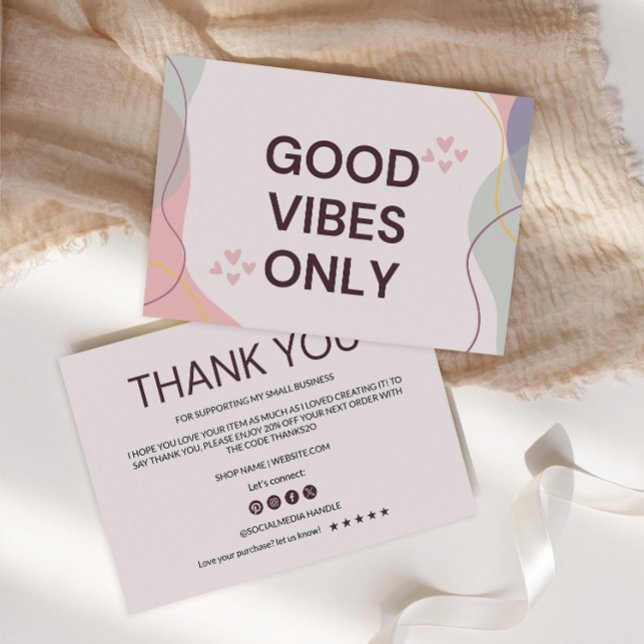 Boho Business Carte de remerciements (Créateur téléchargé)