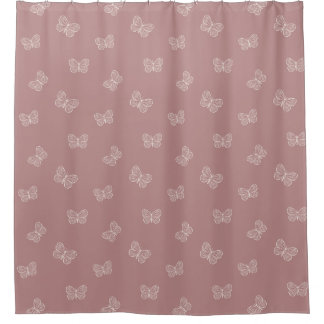 Boho Butterfly Pattern Neutral Modern Pink Mauve