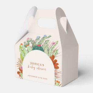 Boho Cactus Arch Desert Pampas Baby Shower  Favor Box