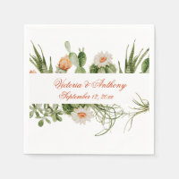 Boho Cactus Floral Rustic