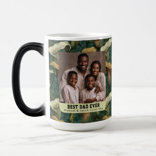 Boho Calla Lilies Bouquet First Time Dad Photo Magic Mug