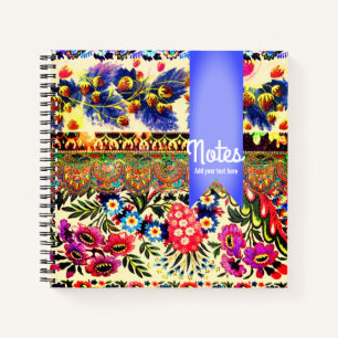 Boho Caravan Blue Notebook