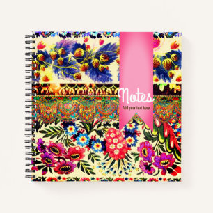 Boho Caravan Pink Notebook