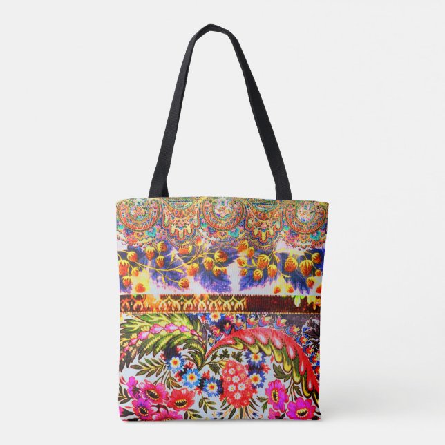 Boho Caravan Tote Bag (Back)