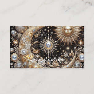 Boho Celestial Business Card – Cosmic Night Sky