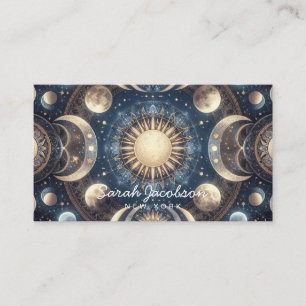 Boho Celestial Business Card – Cosmic Night Sky
