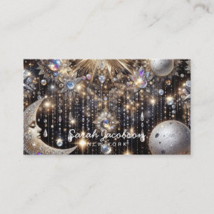 Boho Celestial Business Card – Cosmic Night Sky