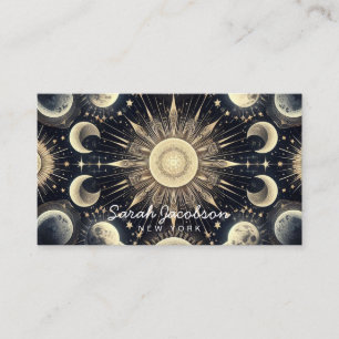 Boho Celestial Business Card – Cosmic Night Sky