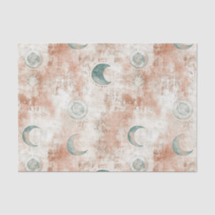 Boho Celestial Floral Moon Pattern (10) Tissue Paper