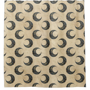 Boho Celestial Moon Gold Pattern