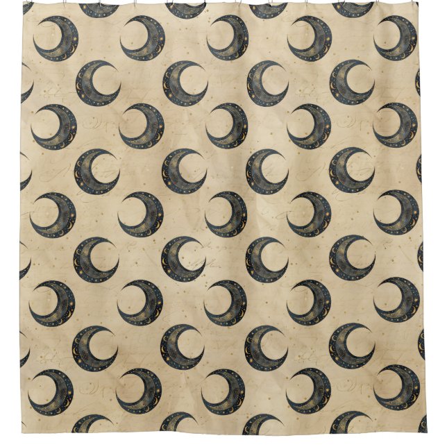 Boho Celestial Moon Gold Pattern (Front)