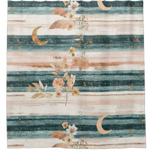 Boho Celestial Stripe in Teal for Free Spirits