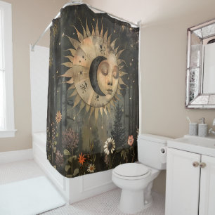 Boho Celestial Sun Moon Wildflower Garden