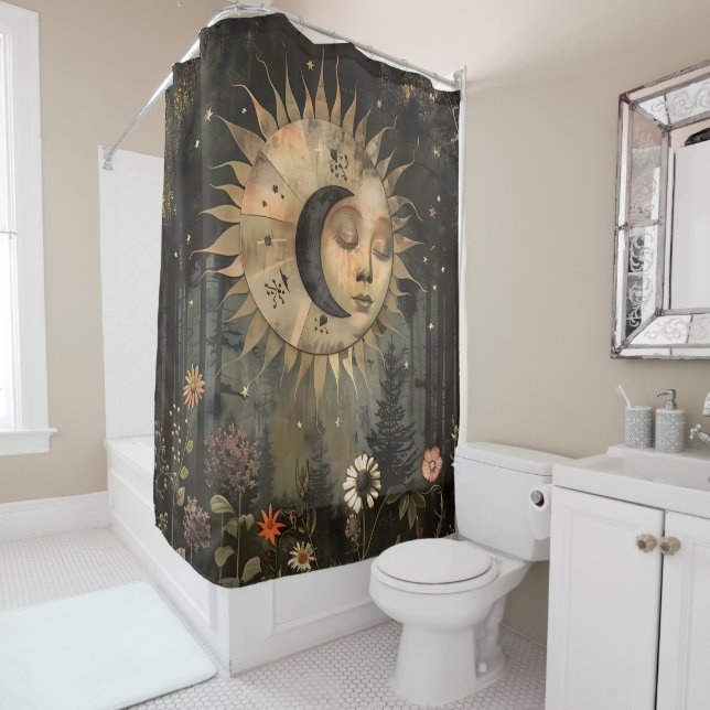 Boho Celestial Sun Moon Wildflower Garden (In Situ)