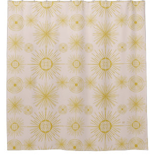 Boho Celestial Sun Stars Ivory Pattern