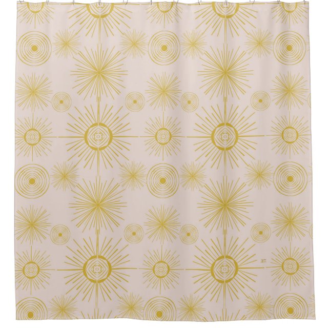Boho Celestial Sun Stars Ivory Pattern (Front)