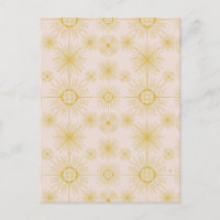 Boho Celestial Sun Stars Ivory Pattern