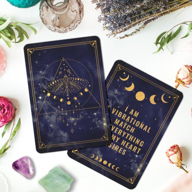Boho Celestial Vibrational Match Affirmation Card (Creator Uploaded)