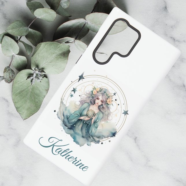 Boho Celestial Witchy Name Samsung Galaxy S22 Ultra Case (Creator Uploaded)