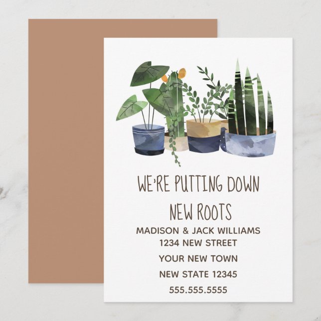 Boho | Change of address | Moving Announcement (Front/Back)