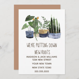 Boho Change of address Moving Announcement