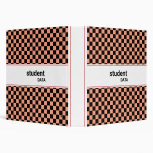 Boho Checkerboard Binder   Trendy Back to School 
