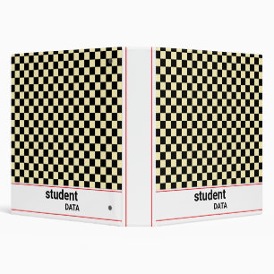 Boho Checkerboard Binder   Trendy Back to School 