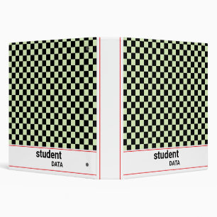 Boho Checkerboard Binder   Trendy Back to School 