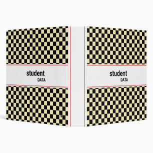 Boho Checkerboard Binder   Trendy Back to School 