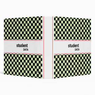 Boho Checkerboard Binder   Trendy Back to School 