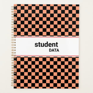 Boho Checkerboard Binder   Trendy Back to School  Planner