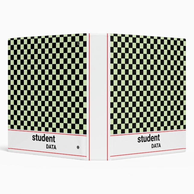 Boho Chequerboard Binder | Trendy Back to School  (Background)