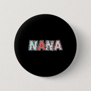 Boho Cherry Grandma Nana Halloween Costume 2 Inch Round Button