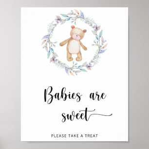 Boho chic bear babies are sweet poster