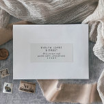 Boho Chic Black and White Guest Address Labels<br><div class="desc">These boho chic black and white guest address labels are perfect for a minimalist wedding envelope. The black and white modern bohemian design features simple rustic calligraphy with a unique yet classic style. Perfect for any season: spring, summer, fall autumn or winter. Customize each label with the name and address...</div>
