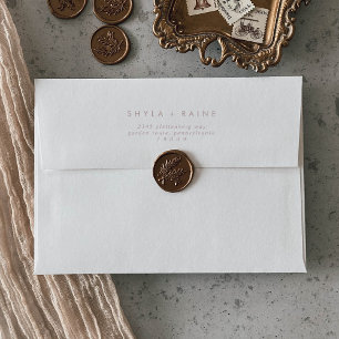 Boho Chic Blush Mariage Enveloppes rose