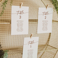 Boho Chic Bohemian Cream Hanging Seating Chart