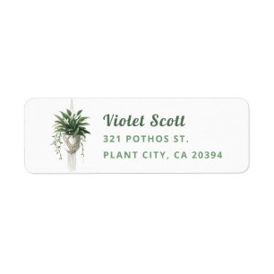 Boho Chic Botanical Greenery Plants Minimalist