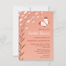 Boho Chic Butterfly Floral Elegant Bridal Shower