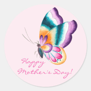 Boho chic butterfly   Happy Mother's Day Stickers