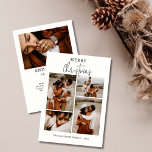 Boho Chic Christmas Card Photo Collage<br><div class="desc">Modern Boho Christmas Photo Card Template perfect for photographers and Photoshop users. Enter your own images and wording,  and you'll be ready to start. Just drag and drop to replace with your own images and message can be customized</div>