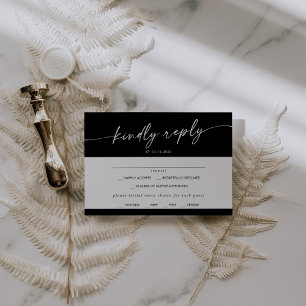 Boho Chic COLOR ÉDITABLE Menu Choix Carte RSVP