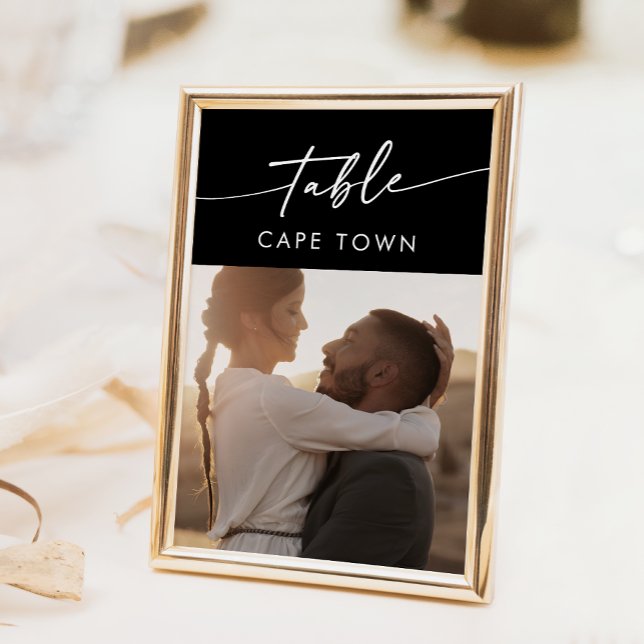 Boho Chic COLOR EDITABLE Photo Table Numbers (Creator Uploaded)