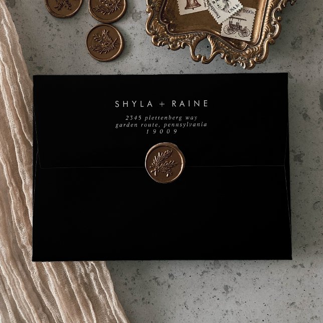 Boho Chic COULEUR Enveloppes Mariages ÉDITABLES (Créateur téléchargé)