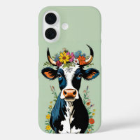 Boho Chic Cute Minimalist Cow Flower Crown