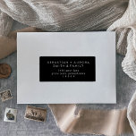 Boho Chic Dark Black Guest Address Labels<br><div class="desc">These boho chic dark black guest address labels are perfect for a minimalist wedding envelope. The sophisticated and chic dark black modern bohemian design features simple rustic calligraphy with a unique yet classic style. Customize each label with the name and address of your recipients. There are 21 labels per sheet....</div>